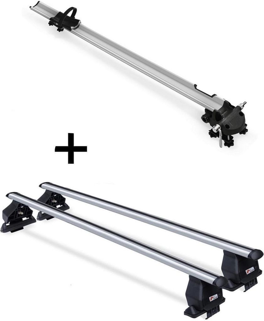 Fahrradträger Bike Pro + Dachträger Menabo Tema kompatibel mit für Lancia Y (Steilheck 3 Türer) 1995-2003