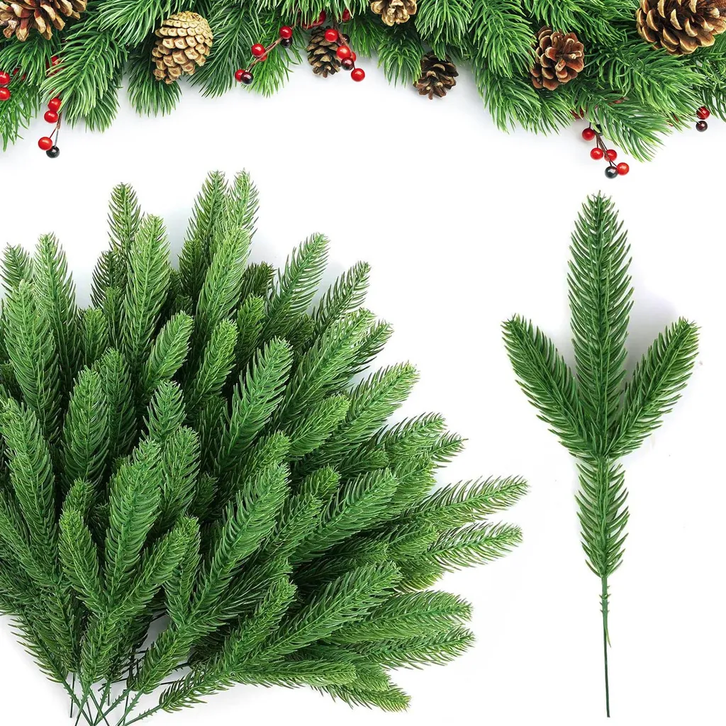 Lot de 50 branches de sapin pour créer sa couronne de Noël et sa déco DIY