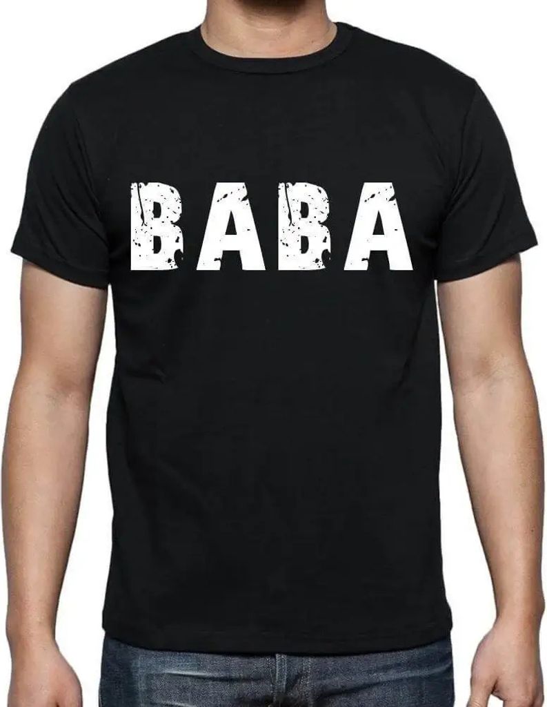 Herren Grafik T-Shirt Baba Öko-Verantwortlich Vintage Jahrgang Kurzarm Lustige Druck Geburtstag Geschenk Mann