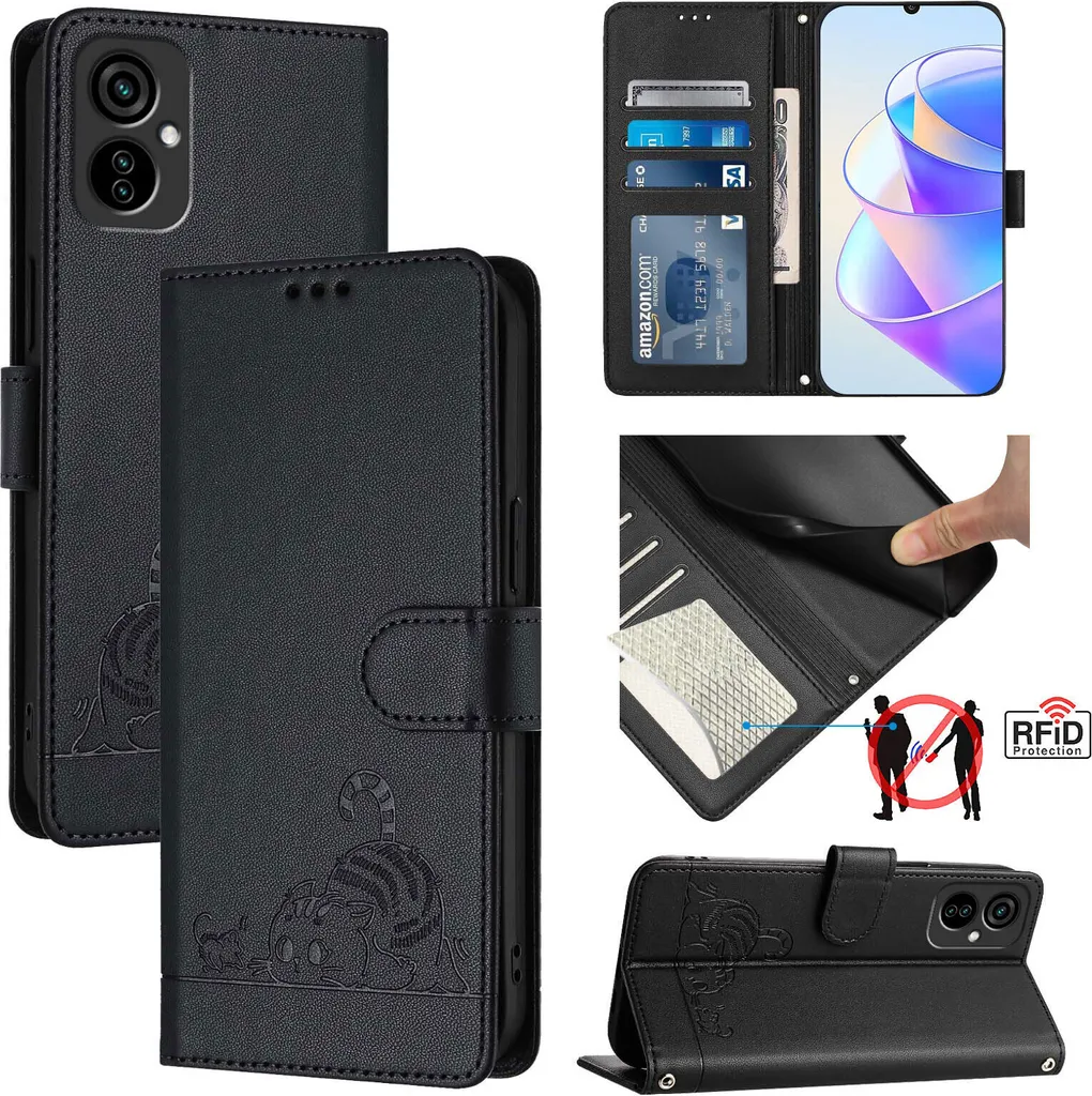 Recensione Cover Tecno Spark 9 Pro/9T - Pelle Portafoglio Gatto