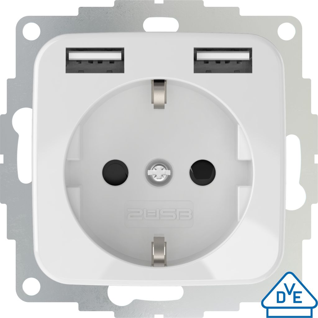 2USB do gniazdka podtynkowego Busch Jaeger Reflex Si z Zdjęcie produktu 