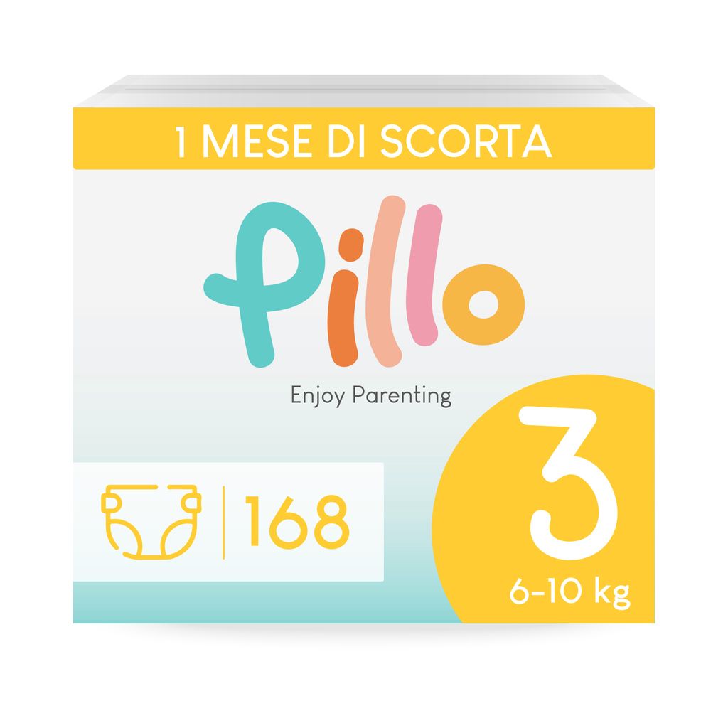 Pillo Pannolini Taglia 3 - Scorta da 168 Pannolini, 6 Immagine del prodotto 
