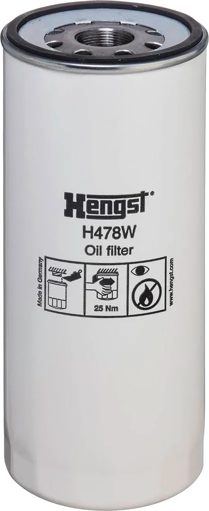 Filtre à huile HENGST H478W pour moteurs essence et diesel de précision