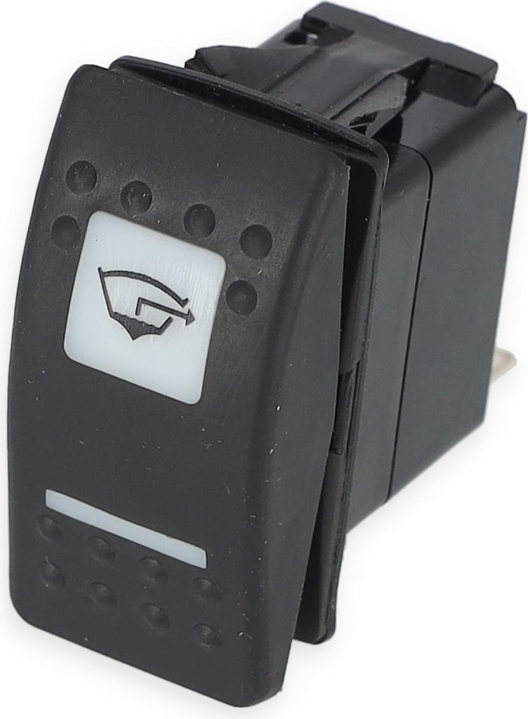 Kippschalter, 12 V, ON-OFF-ON, mit Schaltersymbol wählbar, Produktbild 