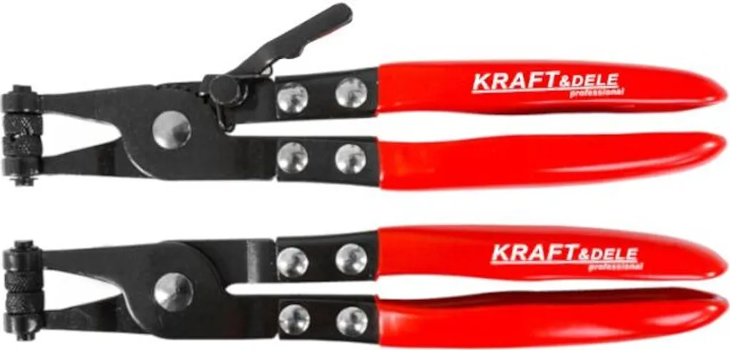 Pince à collier de serrage 220 mm en acier forgé - Kit de 2 Kraft&Dele