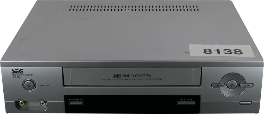 SEG VCR Ohio Magnétoscope VHS Fiable avec Sortie Péritel pour Image Stable