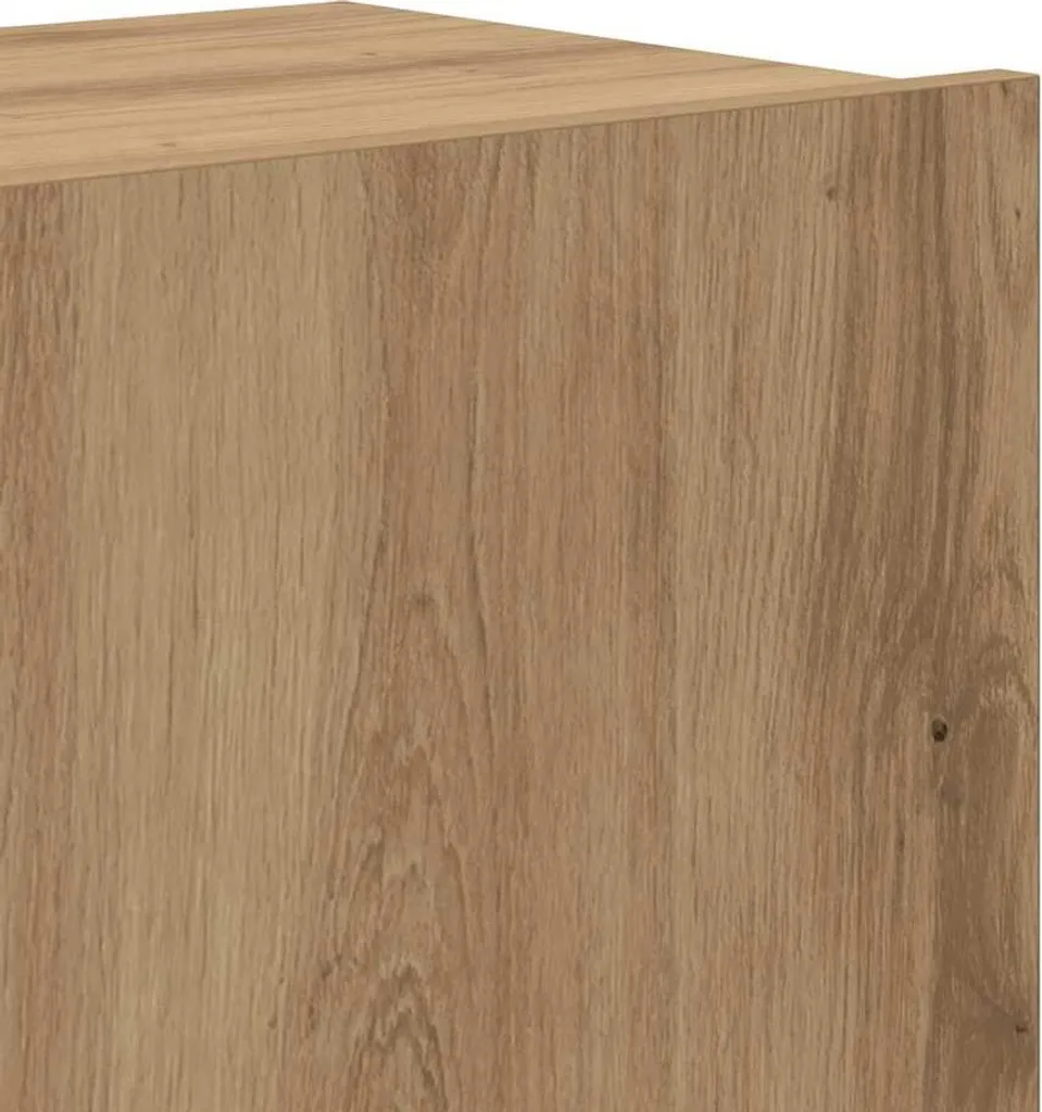 Meuble Multimédia 160 cm pour Grand Écran, Lot de 6 Modules Marron Chic - 7