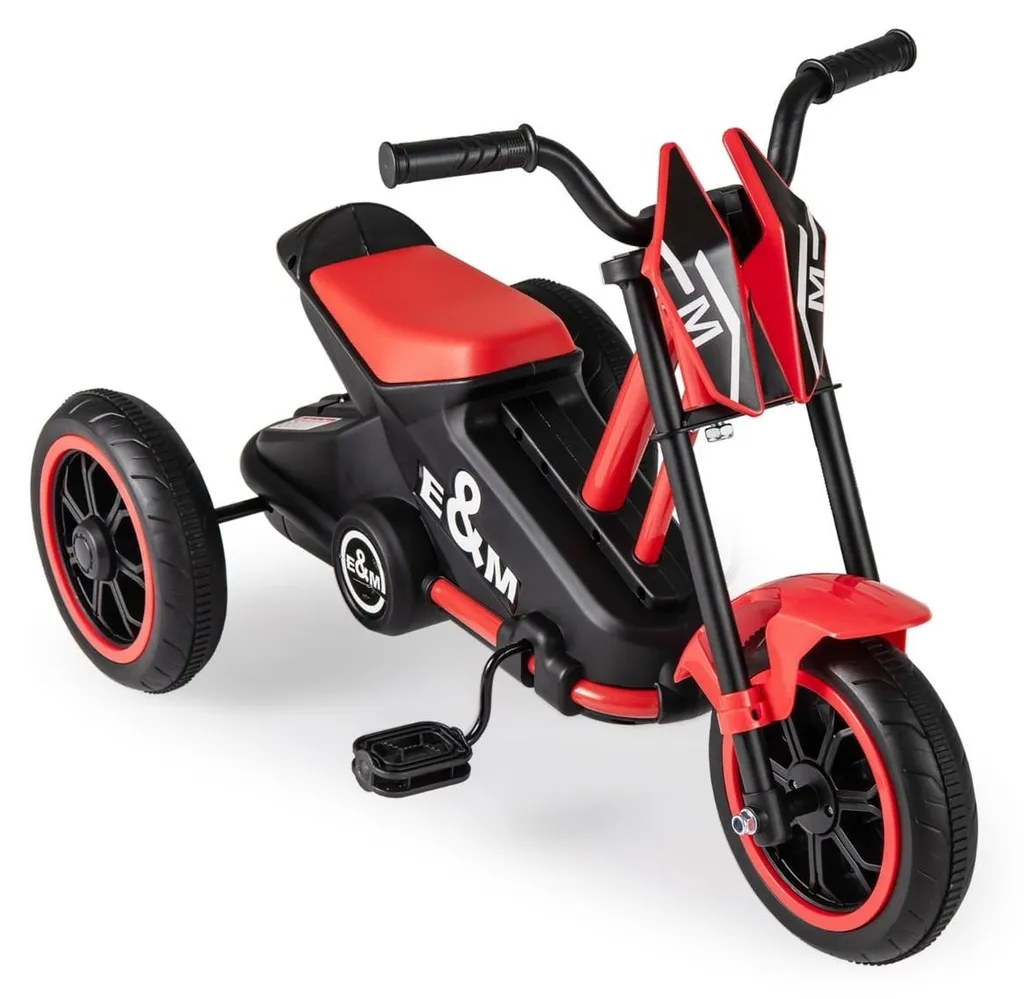 Tricycle pour enfants avec pédales coloris rouge vif dès 3 ans - Modèle T1