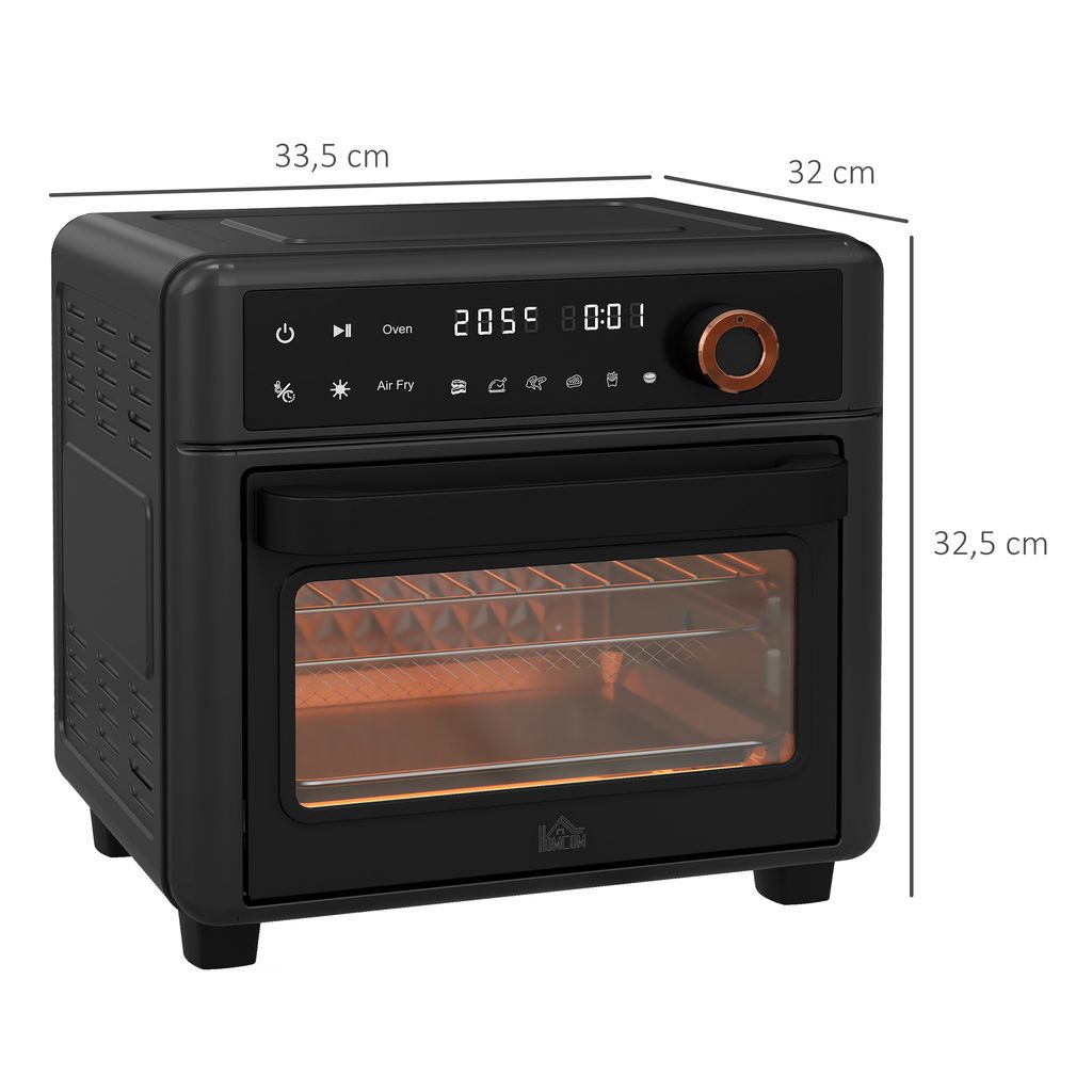 HOMCOM Minibackofen mit Umluft 13L Mini Ofen mit Backblech, Produktbild 3