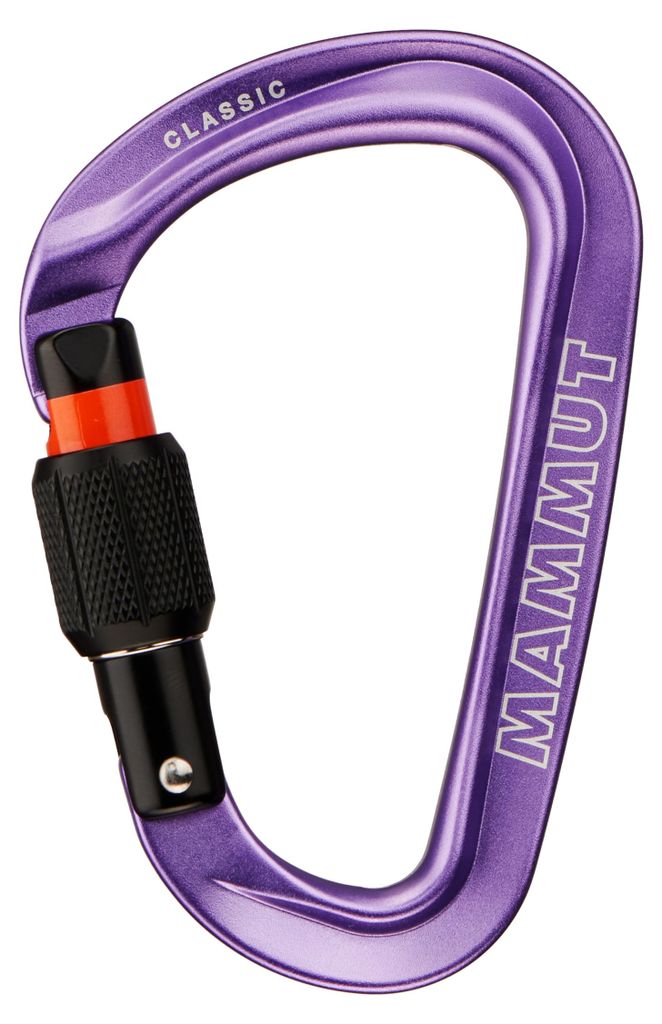 MAMMUT Classic HMS Screwgate Karabiner zum Sichern violett Produktbild 