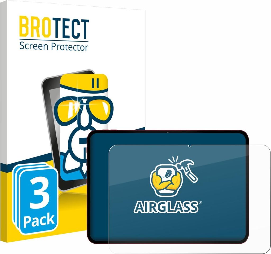 3x BROTECT Schutzglas für Teclast T65 Plus Schutzfolie Panzer Folie Glas Display Schutz klar
