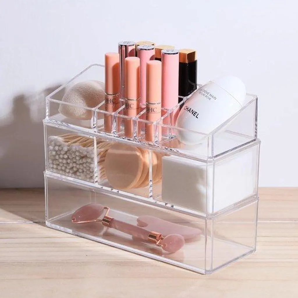 Boîte de Rangement Vernis et Rouges à Lèvres 15 Pièces Modulables