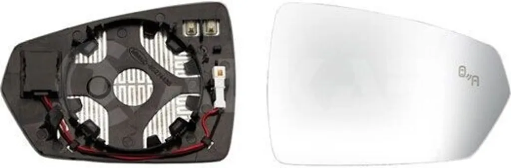 Alkar 6436744 Miroir de rétroviseur droit pour VW Polo et Audi A1 GB