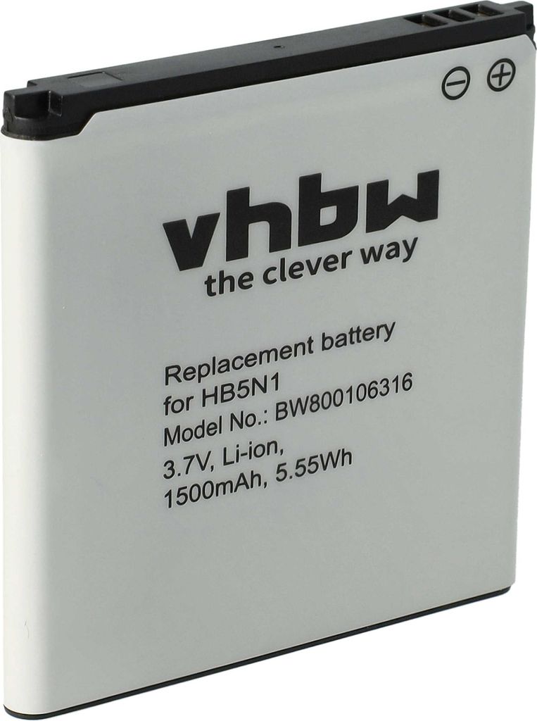 vhbw Akku kompatibel mit Huawei Ascend Y330, Y330-U01 Handy Smartphone Telefon (1500 mAh, 3,7 V, Li-Ion)