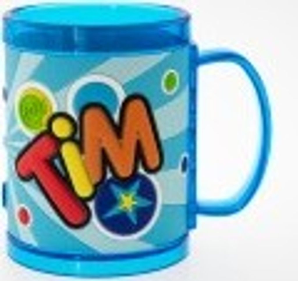 John Hinde Namensbecher für Kinder Name Tim Produktbild 