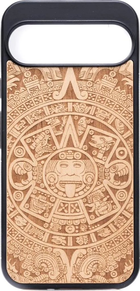 Custodia in legno per Google Pixel 10 Pro XL, calendario azteco Bewood Aniegre