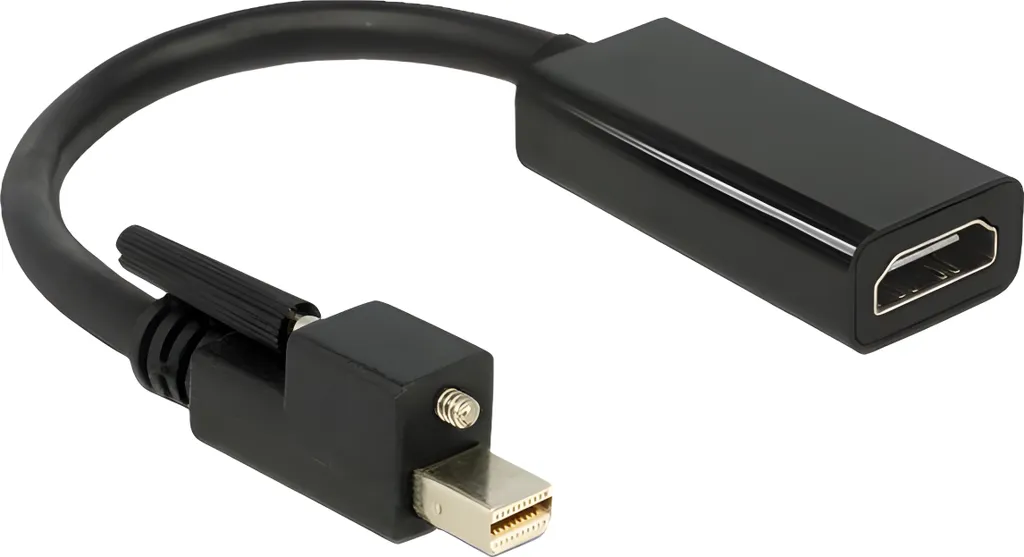 Delock Adattatore Mini DisplayPort a HDMI 4K Vite di Sicurezza