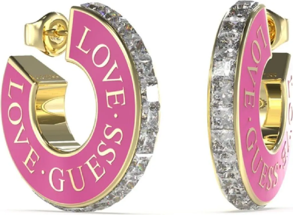 Guess JUBE04083JWY Orecchini Donna Acciaio Dorato 20mm | Collezione 2024