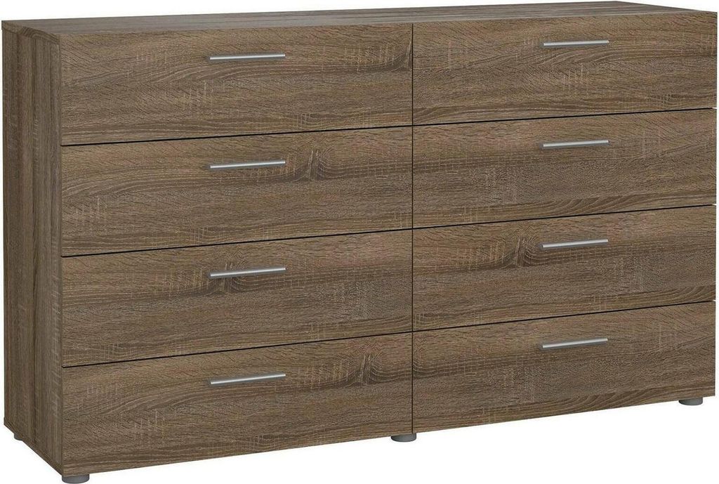 Kommode Phethai, Wohnzimmerbuffet, Wohnzimmer-Sideboard, Moderne Küchen-Speisekammer, 140x40 h82 cm, Eiche