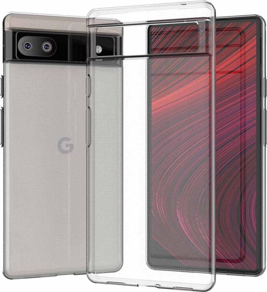 Hülle für Google Pixel 6A Handyhülle Silikon Cover Bumper Softcase Klar