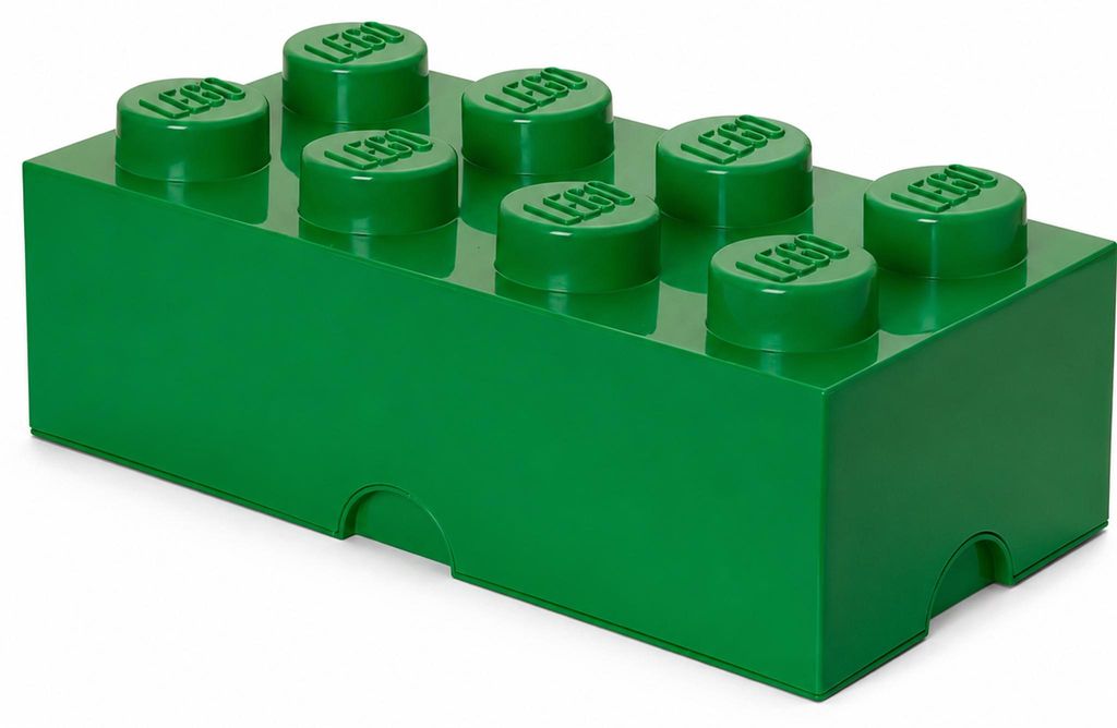 Bild des Lego Storage-Steins 8 Höcker Dunkelgrün