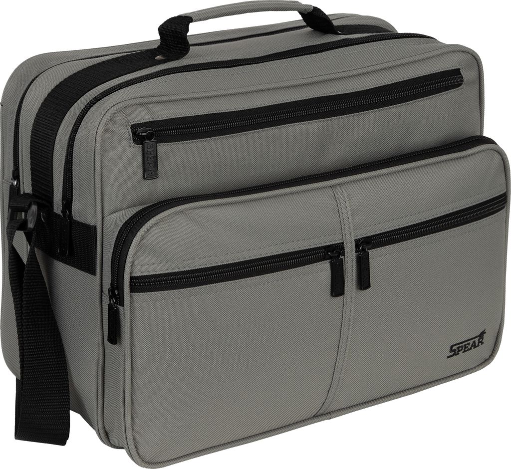 Spear Arbeitstasche Umhängetasche Flugbegleiter Herrentasche Grau