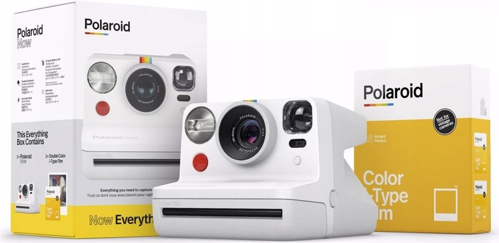 Polaroid Now, Biały, Automatyczna, 750 mAh, 434 g, 94 mm, Zdjęcie produktu 