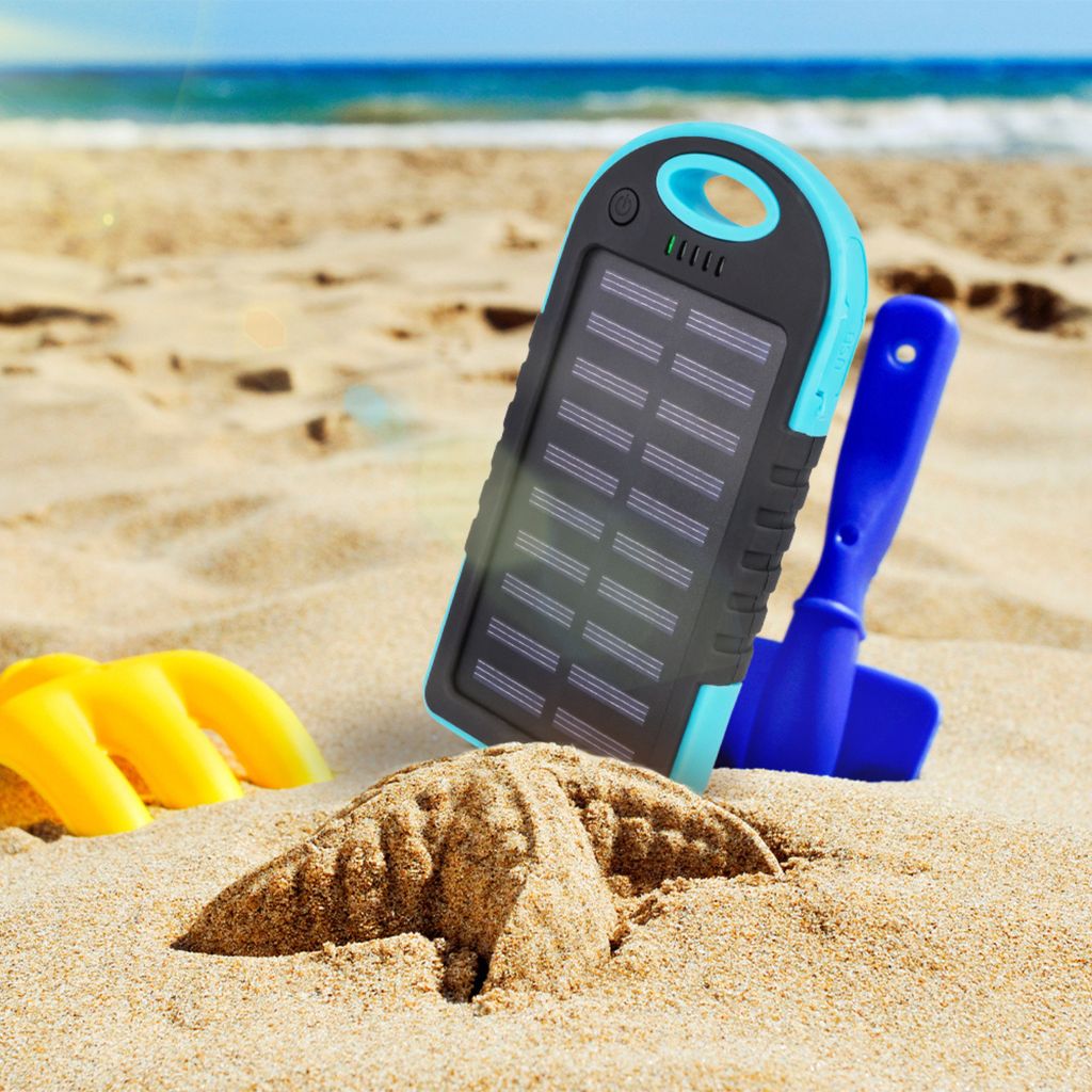 Solar-Powerbank Setty 5000 mAh blau Produktbild 3