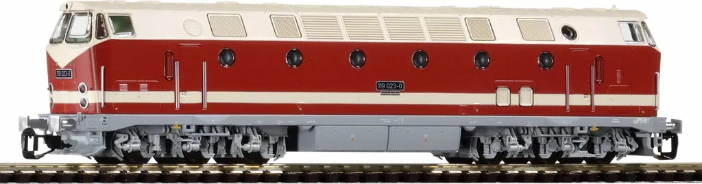 Locomotive diesel TT BR 119 Piko : roulement fluide et éclairage parfait