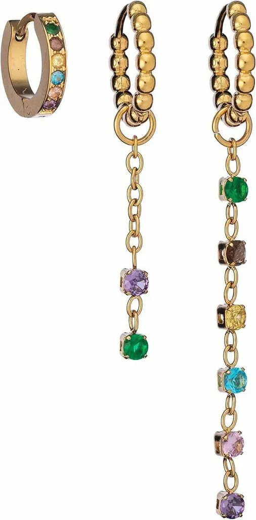 AN Jewels AB.EP026 Orecchini Donna Acciaio - Alta Qualità Prezzo Small