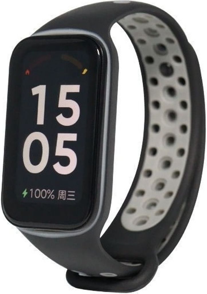 Strap-it Xiaomi Redmi Smart Band 2 Sport Armband (Schwarz/Grau)