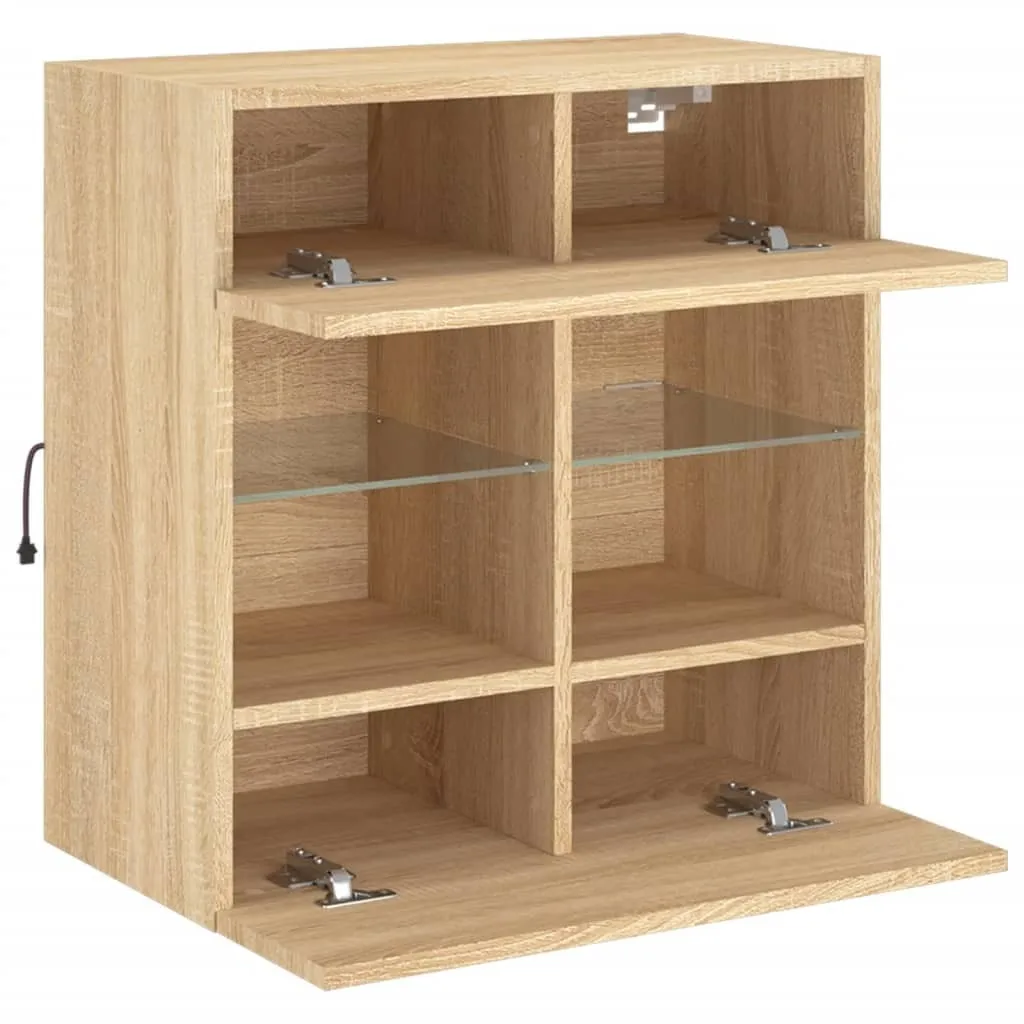 Trasforma il tuo Soggiorno: Mobile TV Rovere Sonoma con LED RGB - 9