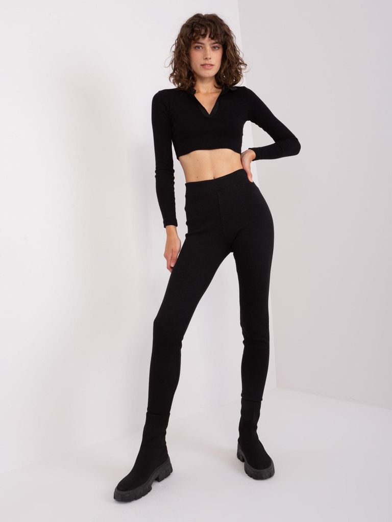 Rue Paris Leggings für Frauen Mahi schwarz S