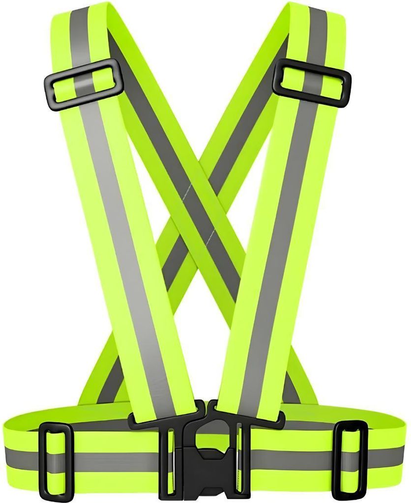 Reflexweste Grün/Grau - Hohe Sichtbarkeit für Sicherheit im Verkehr KP39228