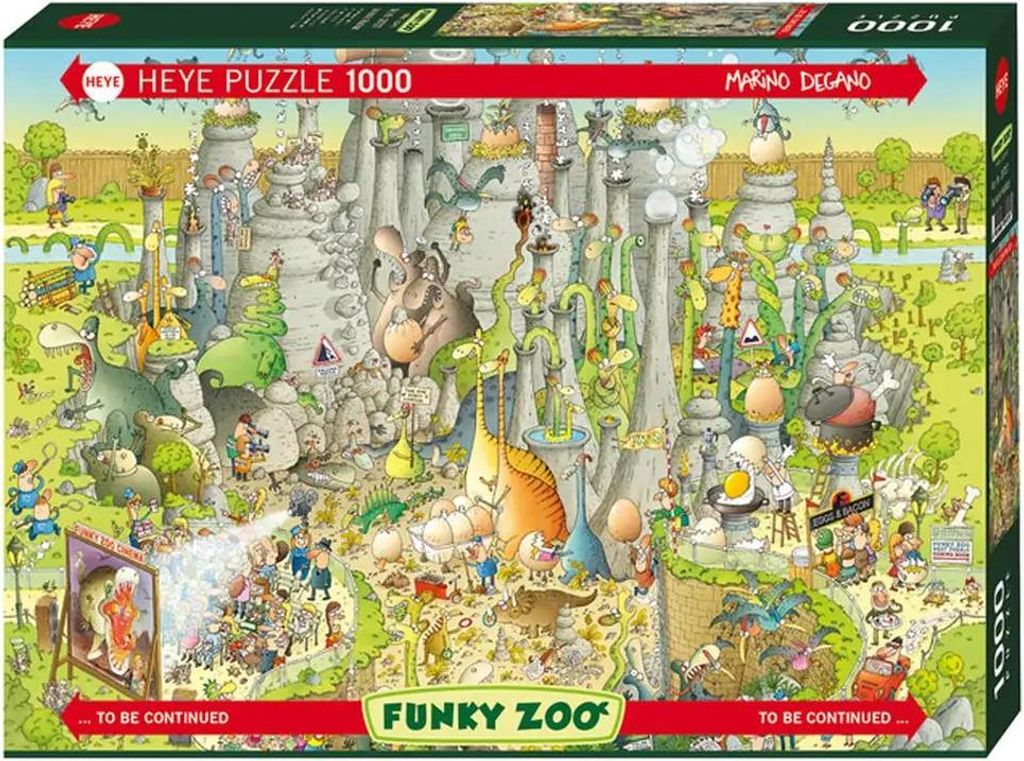 HEYE Puzzle Green Zoo: Esposizione del mondo giurassico Immagine del prodotto 
