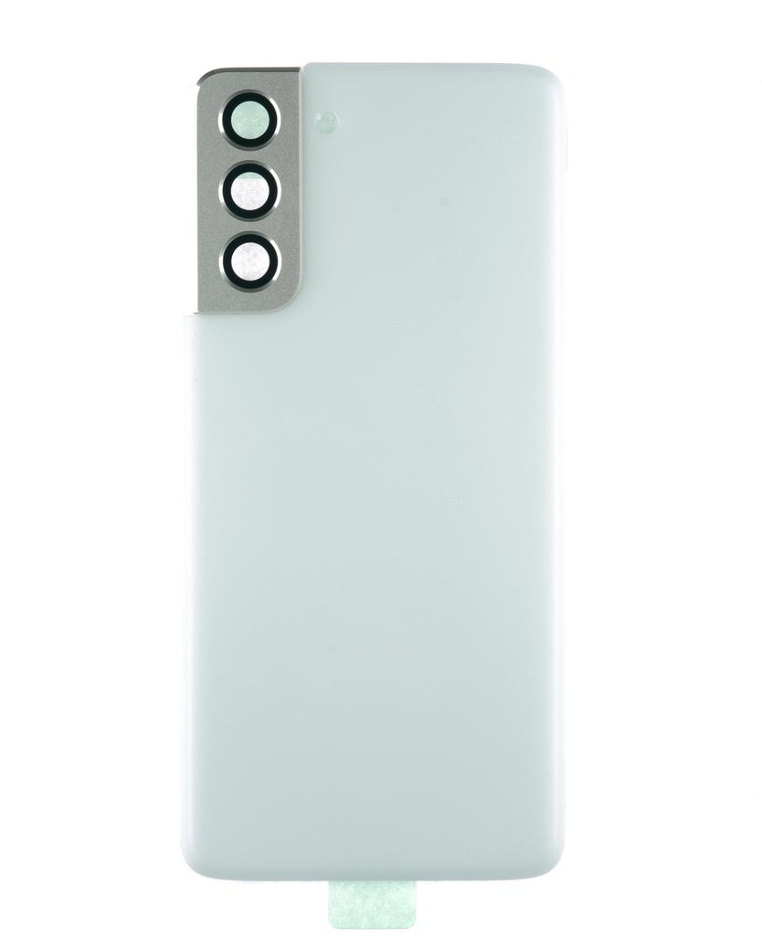 Gehäuse Rückseite für Samsung Galaxy S21 Backcover Akkudeckel hinten Kameraglas Abdeckung, Silber