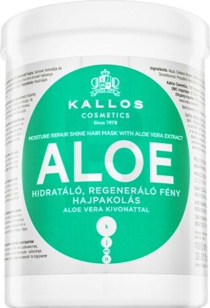 Kallos KJMN Aloe Vera Haarmaske - 1000 ml Pflege und Produktbild 