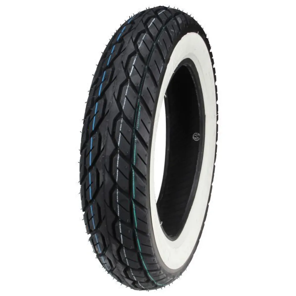 Pneu K418 90/90-10 50J Flanc Blanc avec Structure Renforcée 4 Plis