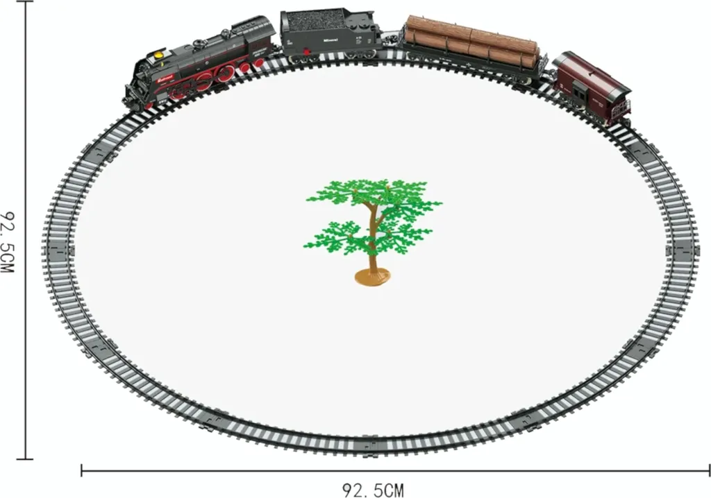 Circuit de Train Électrique avec Locomotive à Vapeur Classique 601A - 7