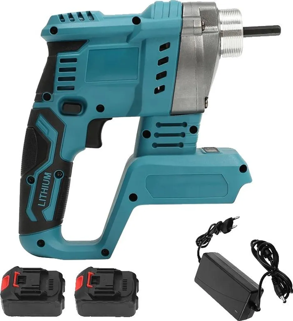 Bétonnière Portable 800 W - Vibration Haute Fréquence sur Batterie UE