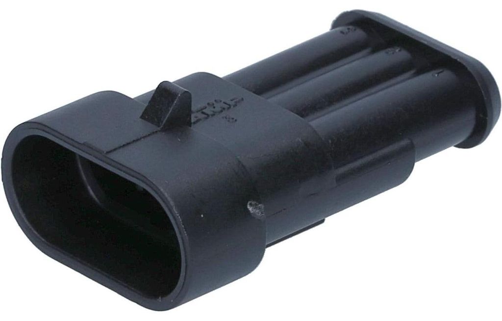 10 Stück AMP 0-0282105-1 Superseal Stiftgehäuse 3-polig I Original vom deutschen Händler