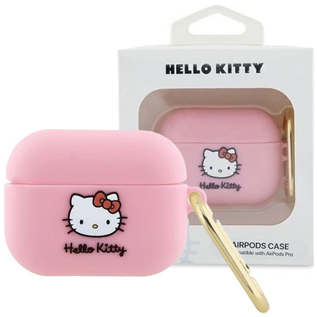 Hello Kitty Silicone 3D Kitty Head - Etui AirPods Pro Produktbild 
