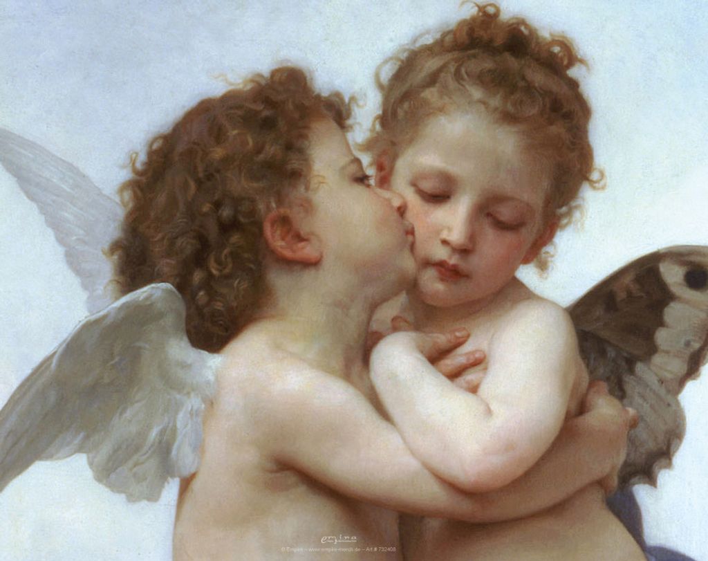 Bouguereau Engel Kuss  - Mousepad - Mousepad Produktbild 