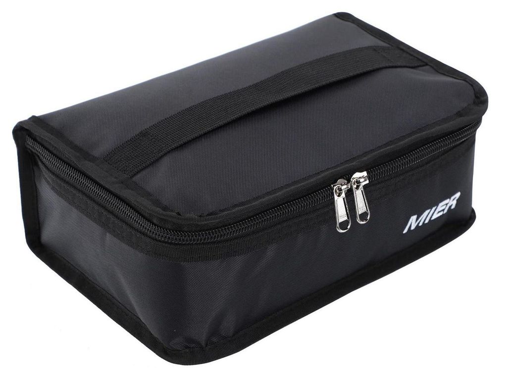 Borsa termica da 3 litri, colore nero, dimensioni 24x15x8 Immagine del prodotto 