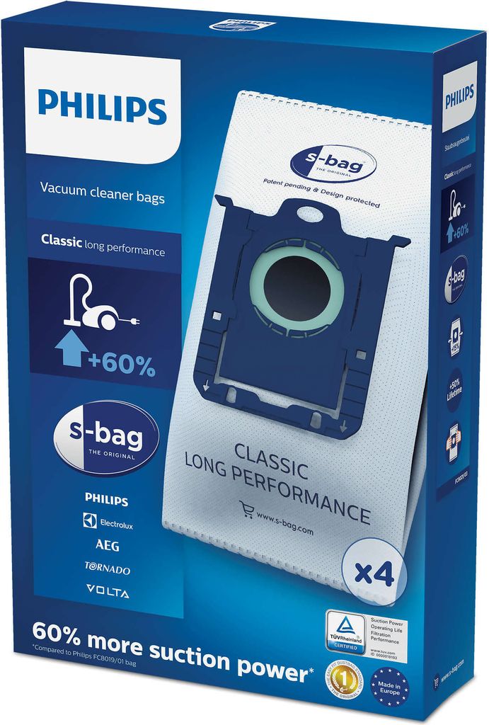 Philips Original sbag® Staubsauger Beutel Classic Long Produktbild 1