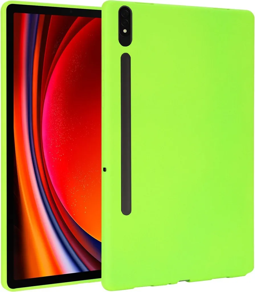 Cover Samsung Tab S9 Plus FE S10+ Verde Chiaro | Silicone Anti-Urti