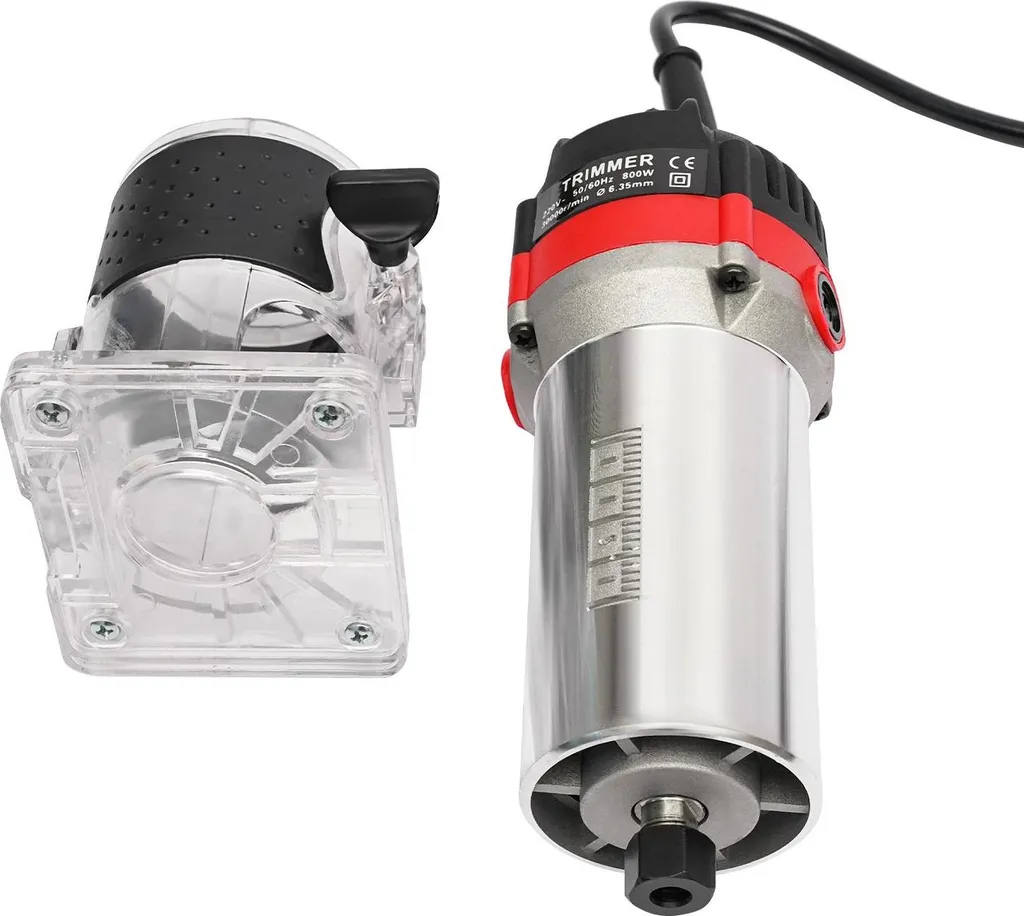 Défonceuse pour rainurage et chantournage bois 800W compacte rouge - 5