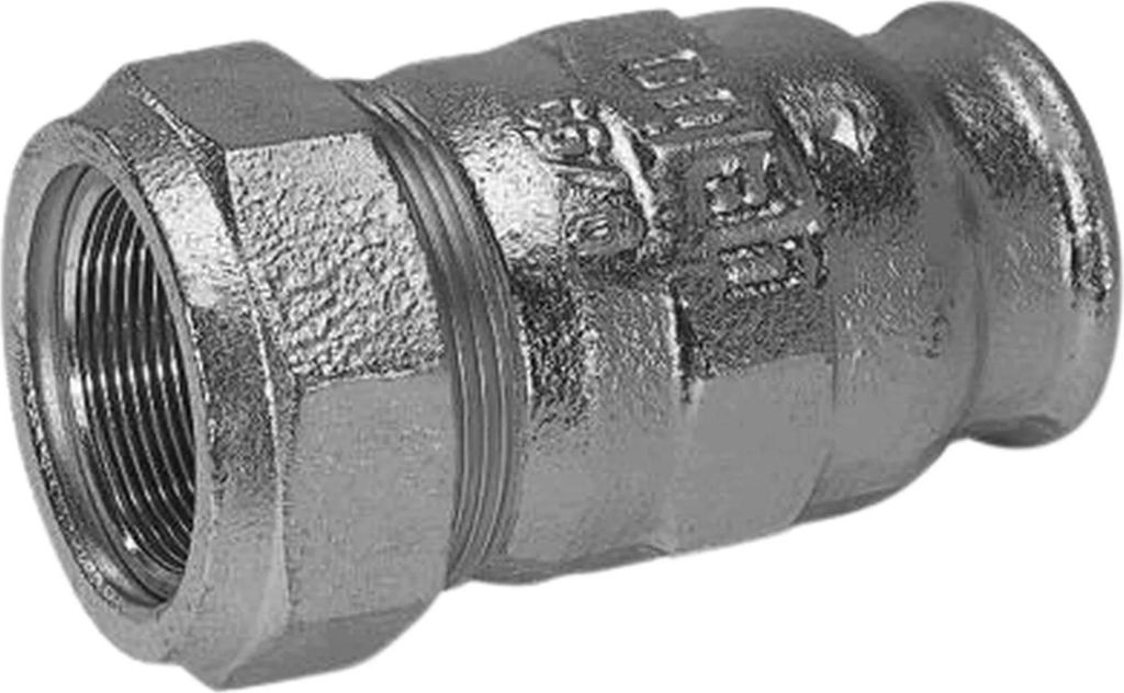 GEBO Armaturen Temperguss-Klemmverbinder Typ I für Stahlrohr, mit IG, 3/8", verzinkt, 1 Stk.