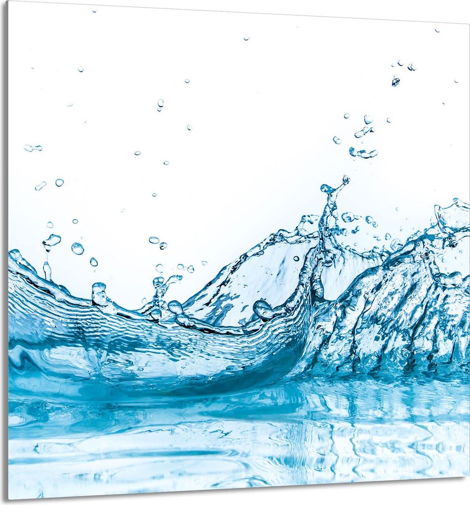 GLASPLATTE FÜR KÜCHE 60x65 Wasser