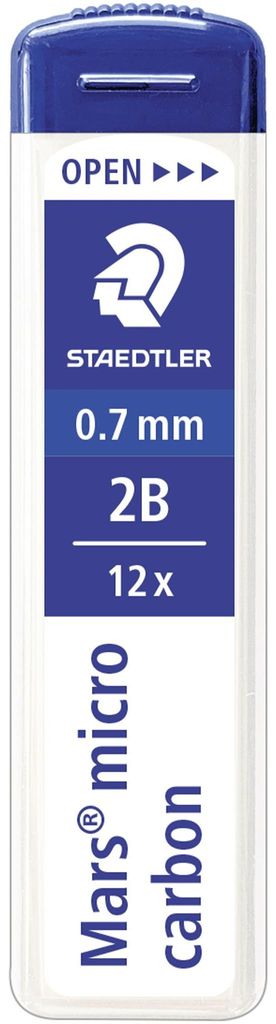 Staedtler Mars Micro Carbon, 2B, Schwarz, 0,7 mm, Mars Produktbild 
